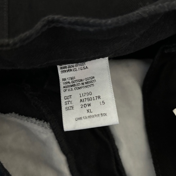 NWT Vintage Rockies Rocky Mountain Clothing High Waisted Black Bare Back Jeans - Picture 7 of 8